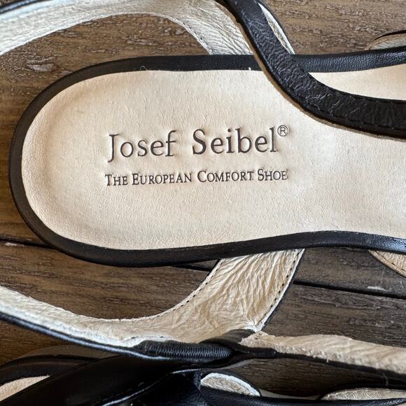 Josef Seibel Women's Sz US 6-6.5 EU 37 Black Fiona Ballet Flat Comfort NEW - Picture 5 of 11
